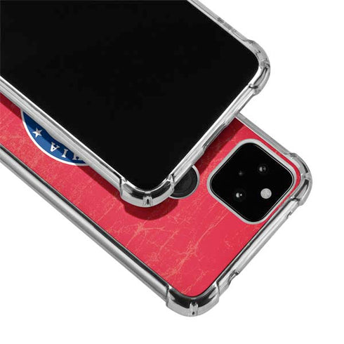 NBA Philadelphia 76ers Distressed Google Pixel 5a 5G Clear Case
